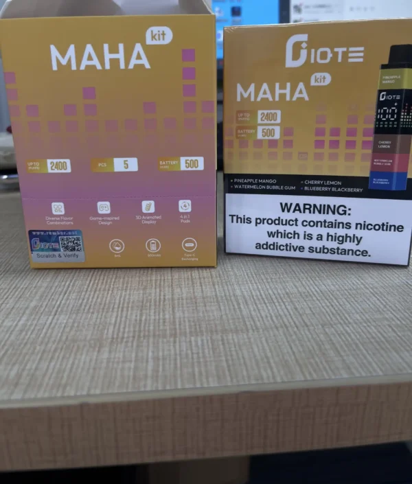 IQTE 2400 Puffs Disposable Vape 2ml Prefilled, Available in 0%, 2%, 3%, and 5% Nicotine