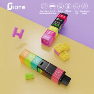IQTE 2400 Puffs Disposable Vape 2ml Prefilled, Available in 0%, 2%, 3%, and 5% Nicotine